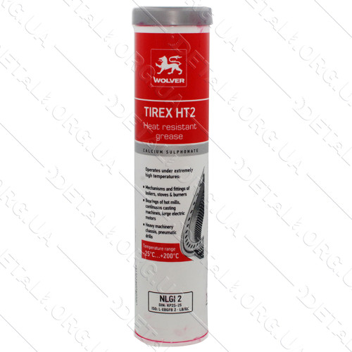 Смазка синтетическая WOLVER TIREX HT2 туба 0,4л ПЭ (-25...+200 С)