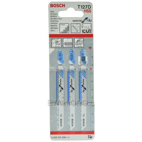 Пилка Bosch T127D 3шт по металлу 2608631508