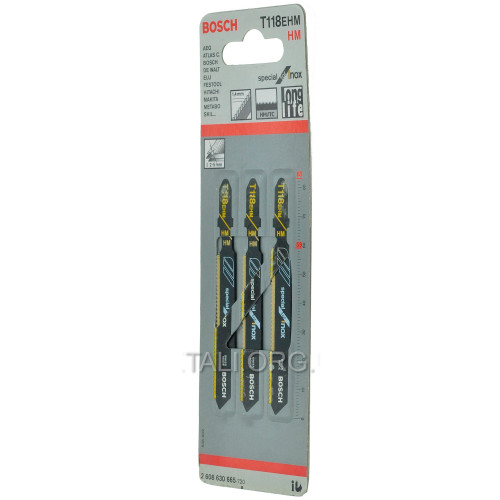 Пилка Bosch T118EHM 3шт по нержавійці 2608630665