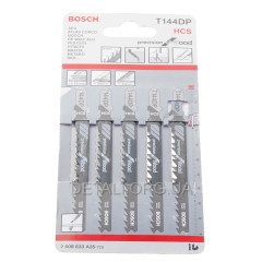 Пилка лобзика Bosch T144DP 5шт по дереву 2 608 633 A35