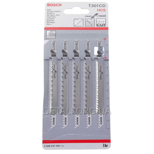 Пилка Bosch T301CD 5шт по дереву 2608637590