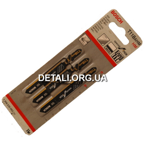 Пилка Bosch T118AHM 3шт по нержавійці 2608630663