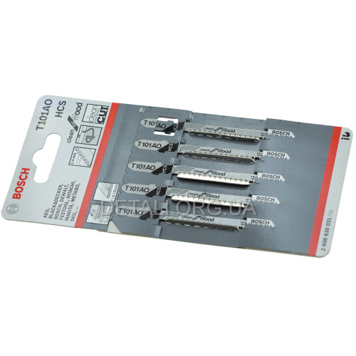 Пилка Bosch T101AO 5шт по дереву 2608630031