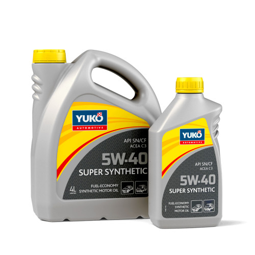 Масло YUKO SUPER SYNTHETIC 5W-40 SAE API SN/CF 4л