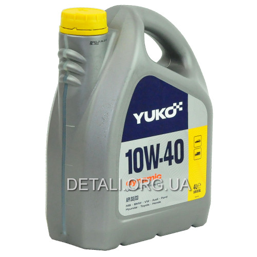 Масло YUKO DYNAMIC 10W-40 SAE API SG/CD 4л канистра пластик