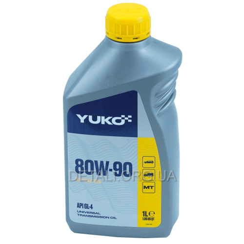Олива YUKO трансмісійна TRANS 80W-90 SAE API GL-4 1л