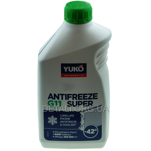 Антифриз-40 YUKO Super G11 зеленый (-37С….+115С) 1 кг 