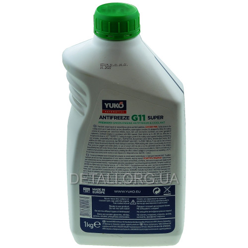 Антифриз-40 YUKO Super G11 зеленый (-37С….+115С) 1 кг 