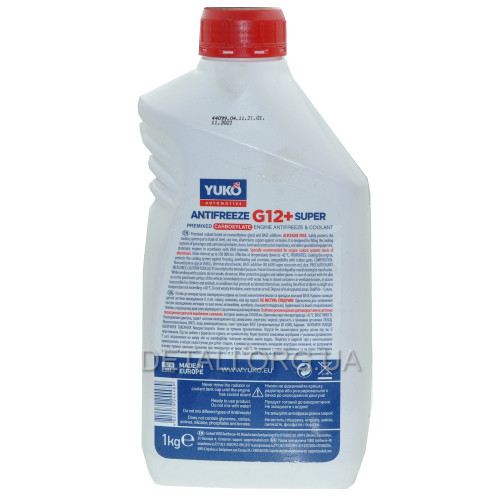 Антифриз-40 YUKO Super G12 червоний CARBOXYLATE (-37С....+115С) 1 кг