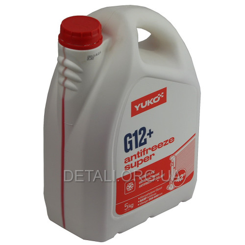 Антифриз-40 YUKO Super G12+ червоний CARBOXYLATE (-37С....+115С) 5 кг