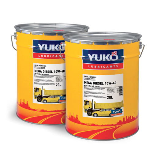 Масло YUKO MEGA DIESEL 10W-40 SAE API CI-4/SL ACEA E7 20л ведро жерсть 