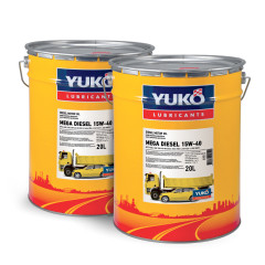 Олива YUKO MEGA DIESEL 15W-40 SAE API CI-4/SL ACEA E7 20л відро жерсть