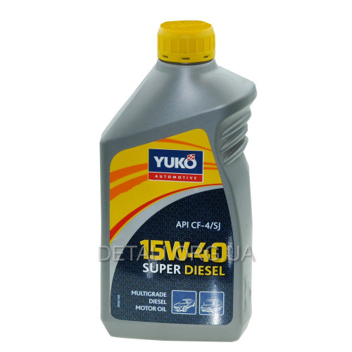 Олива YUKO SUPER DIESEL 15W-40 SAE API CF-4/SJ ACEA E5, E2 1л