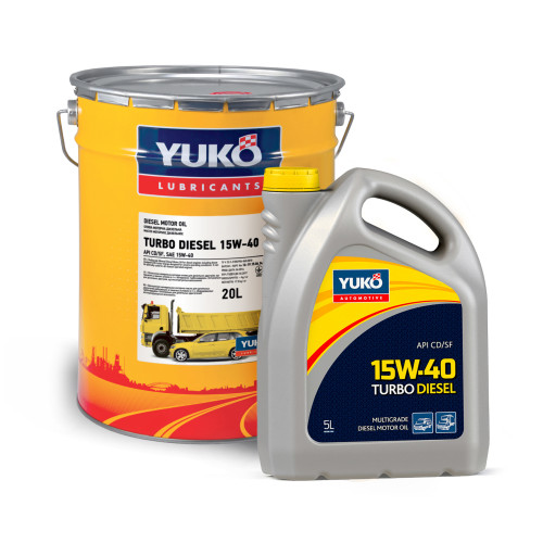 Олива YUKO TURBO DIESEL 15W-40 SAE API CD/SF 20л відро жерсть