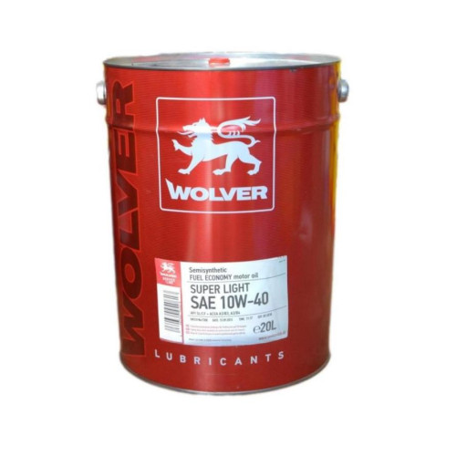 Масло Wolver Super Light 10W-40 (ACEA A3/B3, A3/B4 ILSAC GF-4) 20л