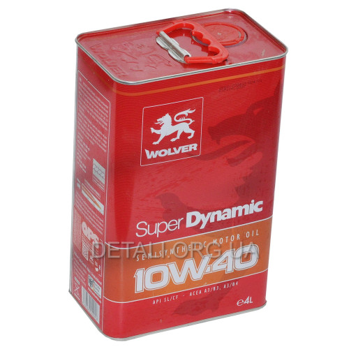 Масло Wolver Super Dynamic 10W-40 (API SL/CF ACEA A3/B3, A3/B4) 4л