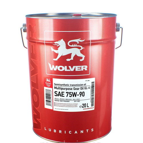 Олива WOLVER Multipurpose Gear Oil GL-4 75W-90 20л
