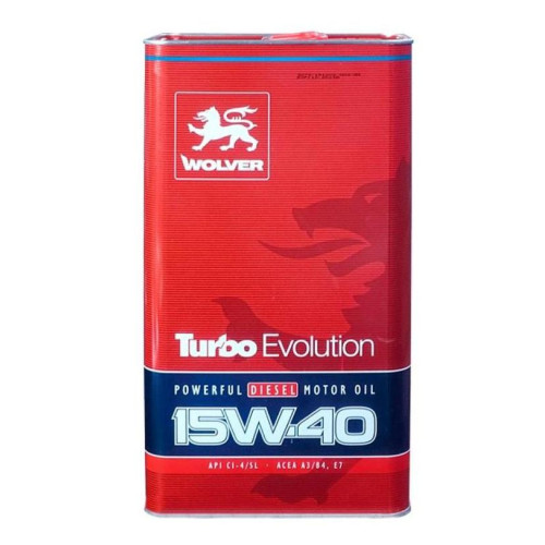 Олива Wolver Turbo Evolution 15W-40 (API CI-4/SL ACEA A3/B4 E7) 4л