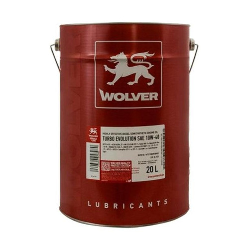 Масло Wolver Turbo Evolution 10W-40 (API CI-4/SL ACEA A3/B4 E7) 20л ж/б