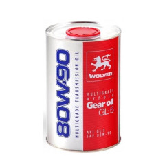 Масло для МКПП WOLVER MULTIGRADE HYPOID GEAR OIL GL-5 80W-90 1л