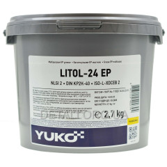 Смазка YUKO Литол-24 ЕР NLGI2 2,7 кг ведро пл.