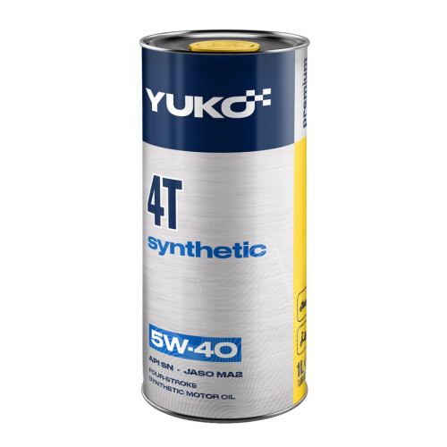 Олива YUKO SYNTHETIC 4T 5W-40 1л жерсть