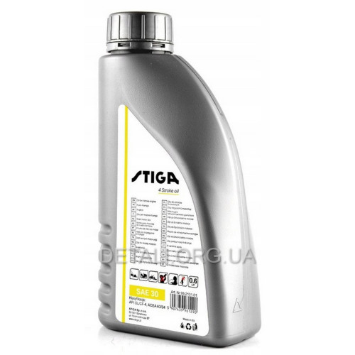 Масло STIGA SAE 30 для 4-тактных двигателей 0,6 л 99-2101-01