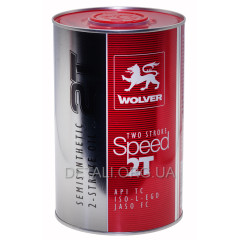 Масло для 2-х тактних двигателей WOLVER TWO STROKE SPEED 2T канистра 1л