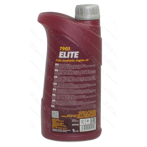 Олива для 4-х тактних двигунів Elite 4T API SN/CF 5W-40 MANNOL, 1л, синтетика