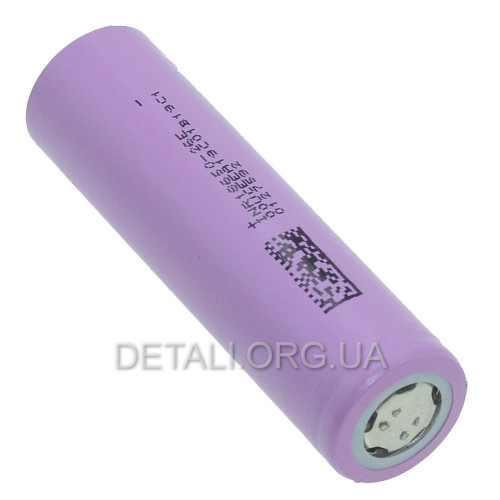 Б/В акумулятор Li-Ion SAMSUNG 2.6Ah 3.7V INR18650-26E (TFW4) d18 h65 високострумовий