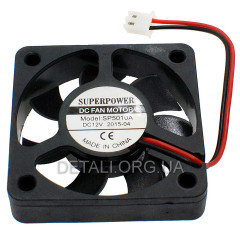 Вентилятор чорний SP5010A DC12V 50*50*10 мм (пластик)