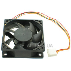 Вентилятор черный (пластик) 12V 60*60*20мм МЦ 51мм 2