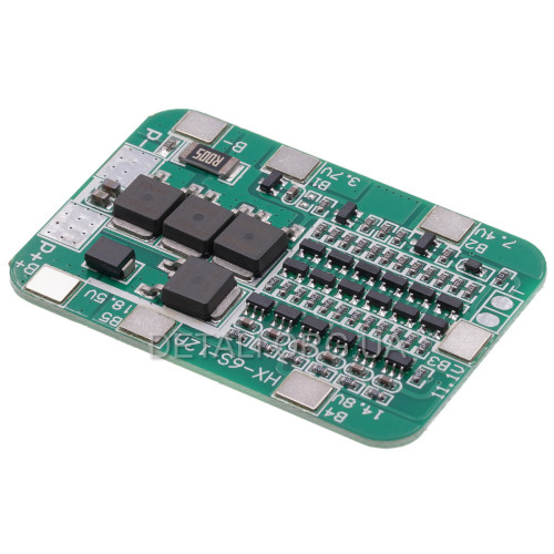 BMS контролер 6S 24V 12A для зарядки 18650 Li-ion акумуляторів