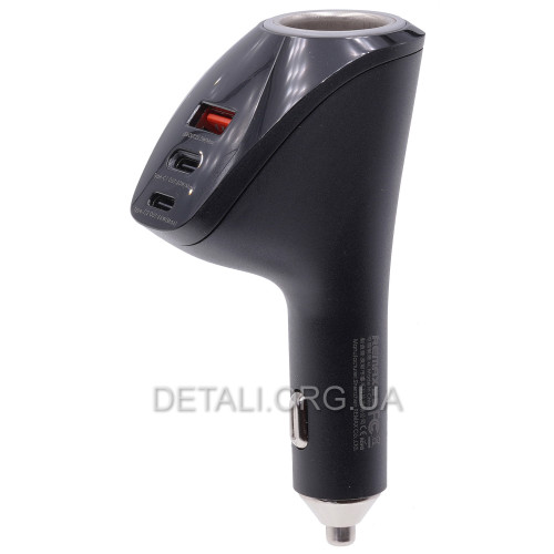 Автомобильное зарядное устройство REMAX Ruixiang Valiant 88.5W PD+QC 2C+1A