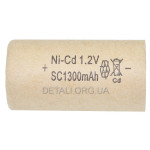 банка Ni - CD 1300 mAh 1.2V для акумулятора шуруповерта d22 h43