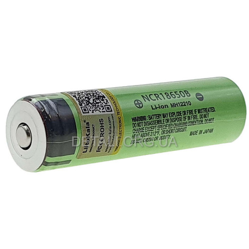 Аккумулятор 18650 LiitoKala NCR18650B TIP 3400mAh без защиты 6А 34B-JT оригинал