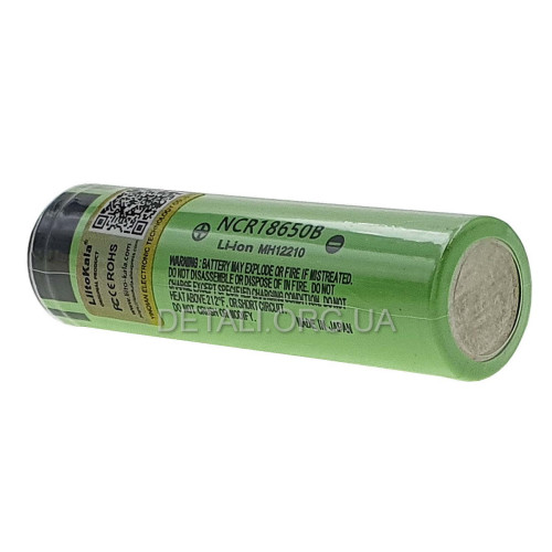 Аккумулятор 18650 LiitoKala NCR18650B TIP 3400mAh без защиты 6А 34B-JT оригинал