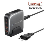 Зарядний пристрій Tooki TCT67-Z08 67 Вт, 2 USB-A + 2 USB-C PD QC