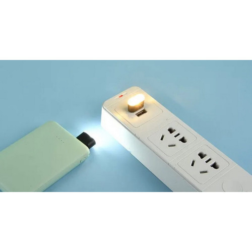 Світлодіодний універсальний міні-ліхтарик USB 5V білий (1шт)