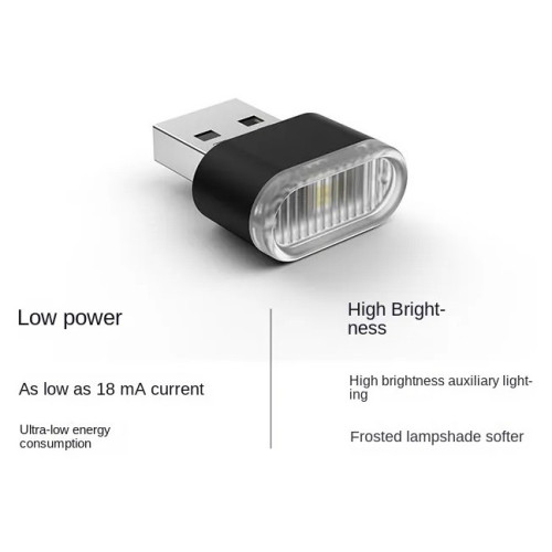 Світлодіодний універсальний міні-ліхтарик USB 5V RGB (1шт)