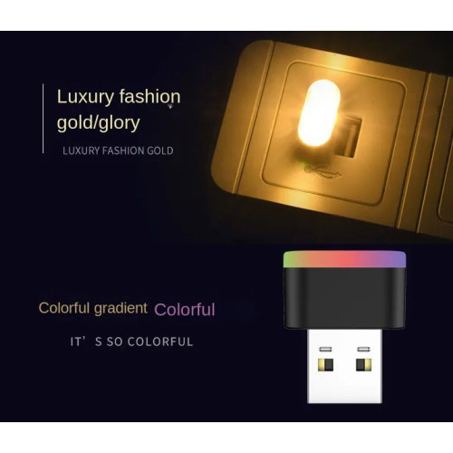 Cветодиодный универсальный мини-фонарик USB 5V RGB (1шт)
