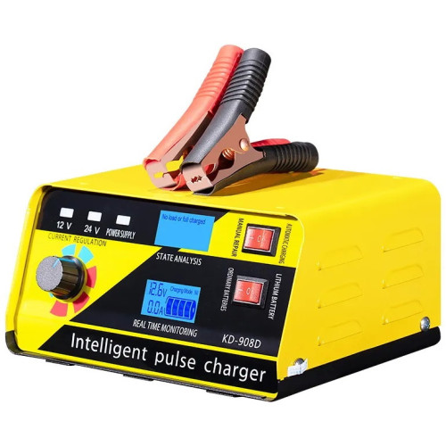 Импульсное зарядное устройство KD-908D 12-24В, 220В, 260W 15-20А
