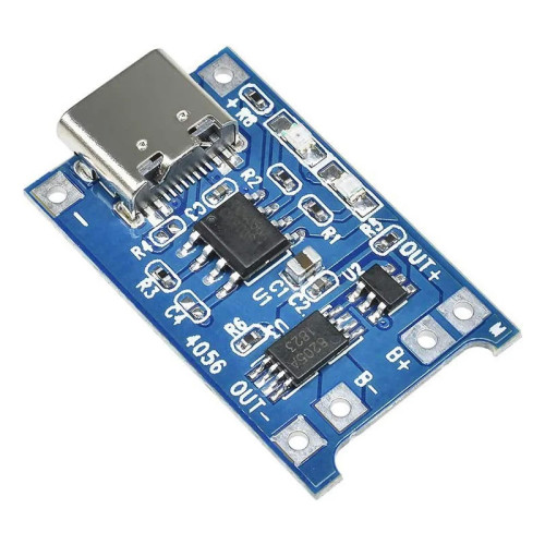 USB-модуль зарядки литиевых Li-Ion батарей Type-C TP4056