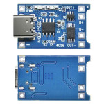 USB-модуль заряджання літієвих Li-Ion батарей Type-C TP4056