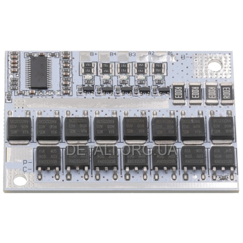 BMS контроллер 5S 21V 100A для зарядки Li-on аккумуляторов
