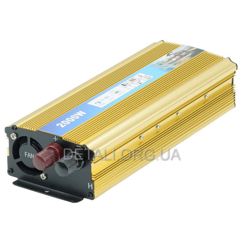 Інвертор перетворювач напруги 12V / 2000W / 50Hz
