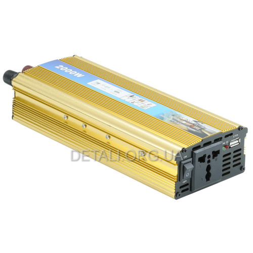 Інвертор перетворювач напруги 12V / 2000W / 50Hz