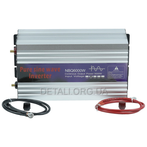 Інвертор перетворювач напруги 24V / 6000W / 50Hz