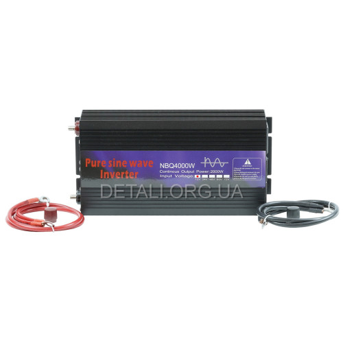 Инвертор преобразователь напряжения 12V / 4000W / 50Hz чистая синусоида