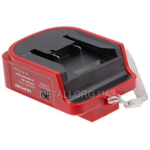 Адаптер переходник WTL-CP (ЗУ) USB/Type-C с фонариком для аккумуляторов Einhell 18В